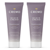 Cremo women's shaving cream bottle close-up for a smooth, nick-free shave