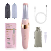 CRFH pedicure tool in pink, side view for at-home foot care and smoothing rough skin.