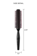 Cricket RPM 12 Round Brush with anti-static bristles reduces frizz quickly.
