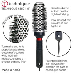 Cricket Technique 350 sectioning pick base for precise parting during styling.