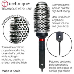 Cricket Technique 370 brush base with built-in sectioning pick for precision
