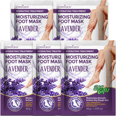 CRISTALBOX mascarilla-pie hidratante para pies secos y agrietados, suaviza la piel con uso regular