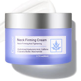 Crema reafirmante de cuello Crogooe en frasco, aporta firmeza suave.