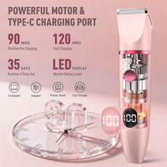 Crolanli trimmer with face attachment for smooth shaping.