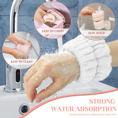 Bandas absorbentes Crosize para lavado facial evita agua en los brazos durante la limpieza
