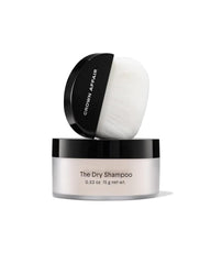 Crown Affair Dry Shampoo brush-application demonstrates oil absorption and volume.