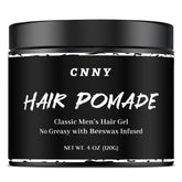 Crownnaturally CNNY Hair Pomade bottle pour for smooth application and strong hold.