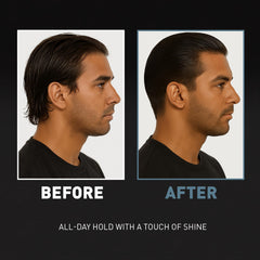 CRVFT Pomada de Gel brinda peinado limpio y definición duradera.