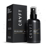 CRVFT Spray de Sal Marina: botella visible, ofrece volumen natural y textura suave.
