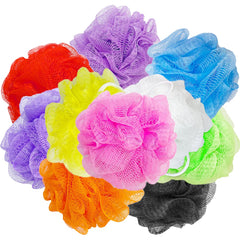 Cshangzei 10-piece bath loofah set in multiple colors for family use.