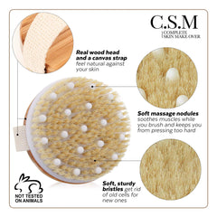CSM mini face brush for gentle facial exfoliation