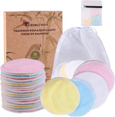 CT CAPETRONIX reusable makeup remover pads pack16 close-up texture for gentle cleansing