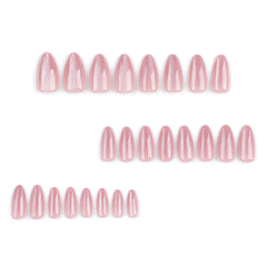 CTTHNBD almond press on nails close-up highlights detailed glitter for stylish tips