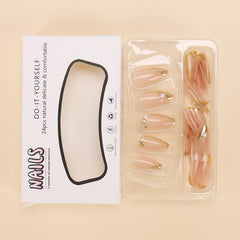 CTTHNBD package contents: nails, file, jelly glue stickers, and stick