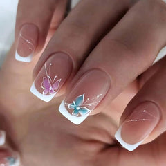 CTTHNBD juego de uñas postizas con 12 tallas para ajuste perfecto.