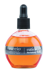 Cuccio Naturale Aceite revitalizante para cutículas, botella elegante, hidratación profunda para cutículas secas.