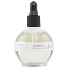 Cuccio Naturale aceite para cutículas sin fragancia en botella elegante para uso diario.