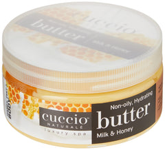 Cuccio Naturale Butter Blends textura ligera que se derrite en la piel