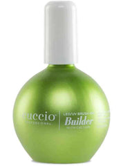Cuccio Pro LED-UV builder gel bottle with calcium supports natural nail strength during wear.