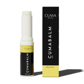 CumaBalm eye balm tube application promotes quick under-eye depuffing.
