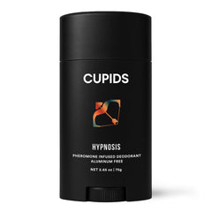 Cupids Hypnosis deodorant bottle showing Vanilla Ember scent for all-day freshness.