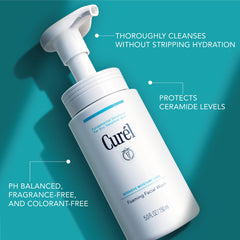 Curel double cleansing setup with makeup cleansing gel