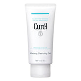 Curel gel desmaquillante facial elimina maquillaje resistente sin resecar la piel.