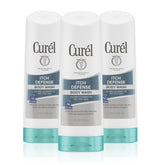 Curel Itch Defense bottle front view: calming cleanser for dry skin