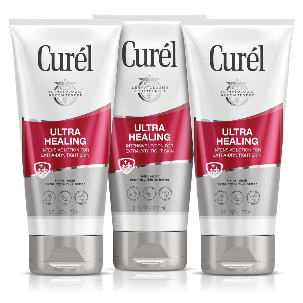 Curel Loción Ultra Healing: botella con alivio suave para piel seca