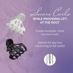 Curl Keeper pinzas rodillo con dientes grandes para rizos definidos