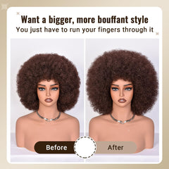 CURLCRAZY 14-inch wig delivers lightweight comfort for all-day wear.