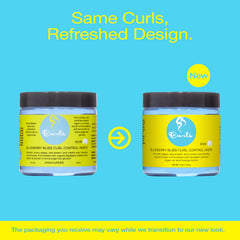 La aplicación en mano de Curls Blueberry Bliss Control Paste ofrece control definido y cómodo.