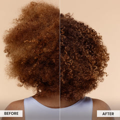 Dispense into hand for easy pre-shampoo application of CURLSMITH Bond Curl Rehab Salve
