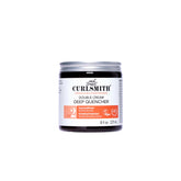 Curlsmith Double Cream Deep Quencher jar front shows rich moisture for dry curls.
