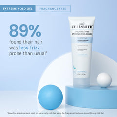 CURLSMITH fragrance-free gel creates a crunchy cast that dries into soft curls