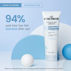Smooth-cuticle effect after applying fragrance-free leave-in conditioner on strands.
