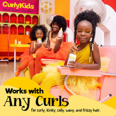 CurlyKids Curly Spray Condish textura ligera que no deja residuos pegajosos