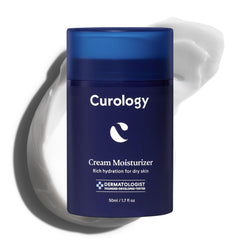 Curology crema hidratante textura cremosa para piel suave e hidratada