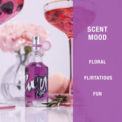 Curve Crush fragrance mist label view with clear branding