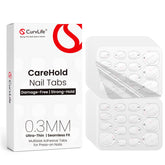 Curvlife CareHold Pro: tiras adhesivas 0-3mm transparentes para un acabado natural
