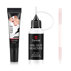 CurvlLife kit 4-en-1 para uñas, preparación profesional.