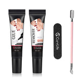 Curvlife pegamento uñas 10g: fijación rápida para uñas postizas.