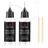 CurvLife remover-pegamento-uñas-20ml-2unidades: quitar pegamento de uñas con facilidad.