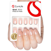 CurvLife uñas gel suaves, 30 piezas, en caja para rápida aplicación
