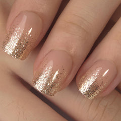 CurvLife Uñas Diseno Frances Gel: estilo único con brillo suave.