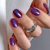 Curvlife uñas perladas apricot con brillo elegante y duradero