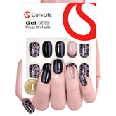 Uñas Curvlife pegables gel suave corto-cuadrado para uso diario cómodo.