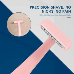 Cut it dermaplane razor macro mesh detail shows safe hair removal