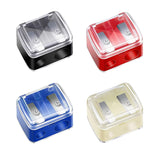 CUTEABC makeup pencil sharpener with dual-hole design for multiple pencil sizes.