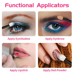 Cuttte disposable applicator sticks with firm sponge for smooth shadow transfer